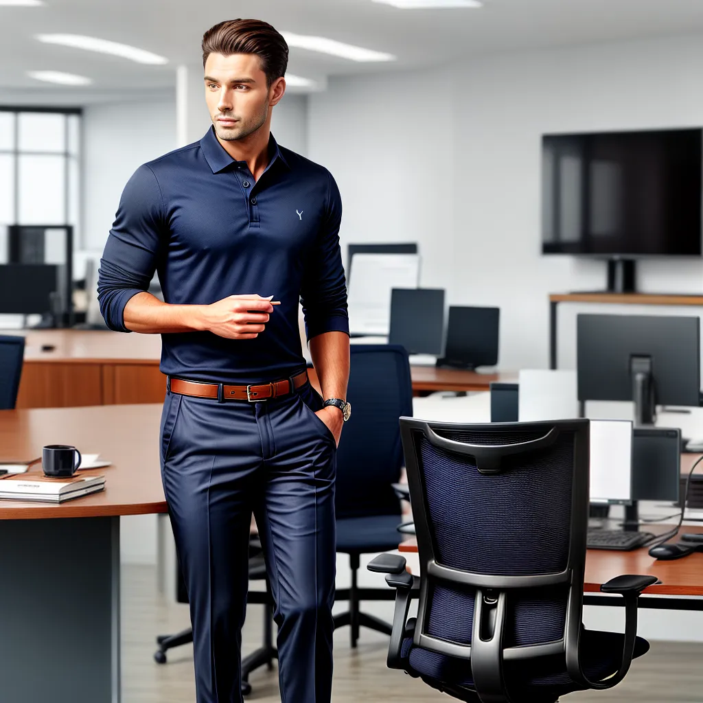 homem profissional polo azul marinho 1 homem profissional polo azul marinho 1