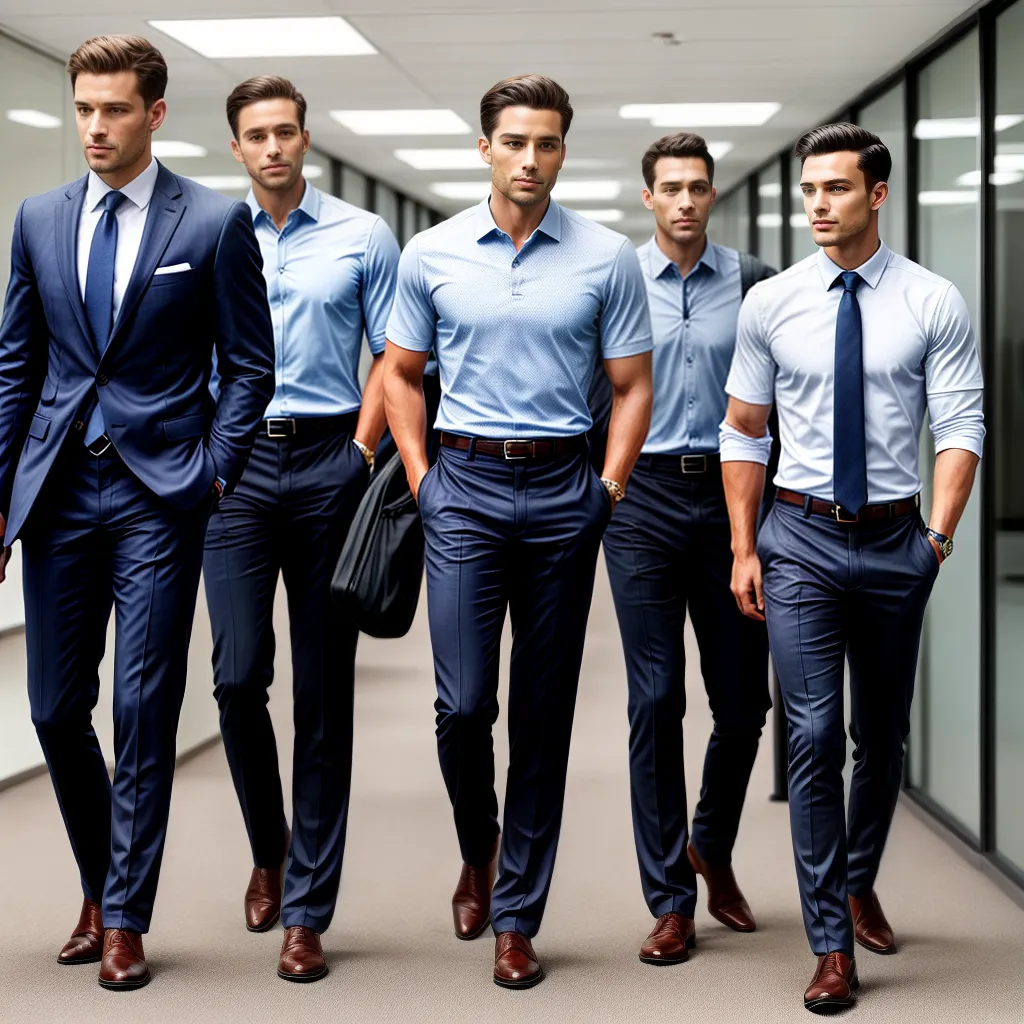 homem profissional polo elegante escritorio