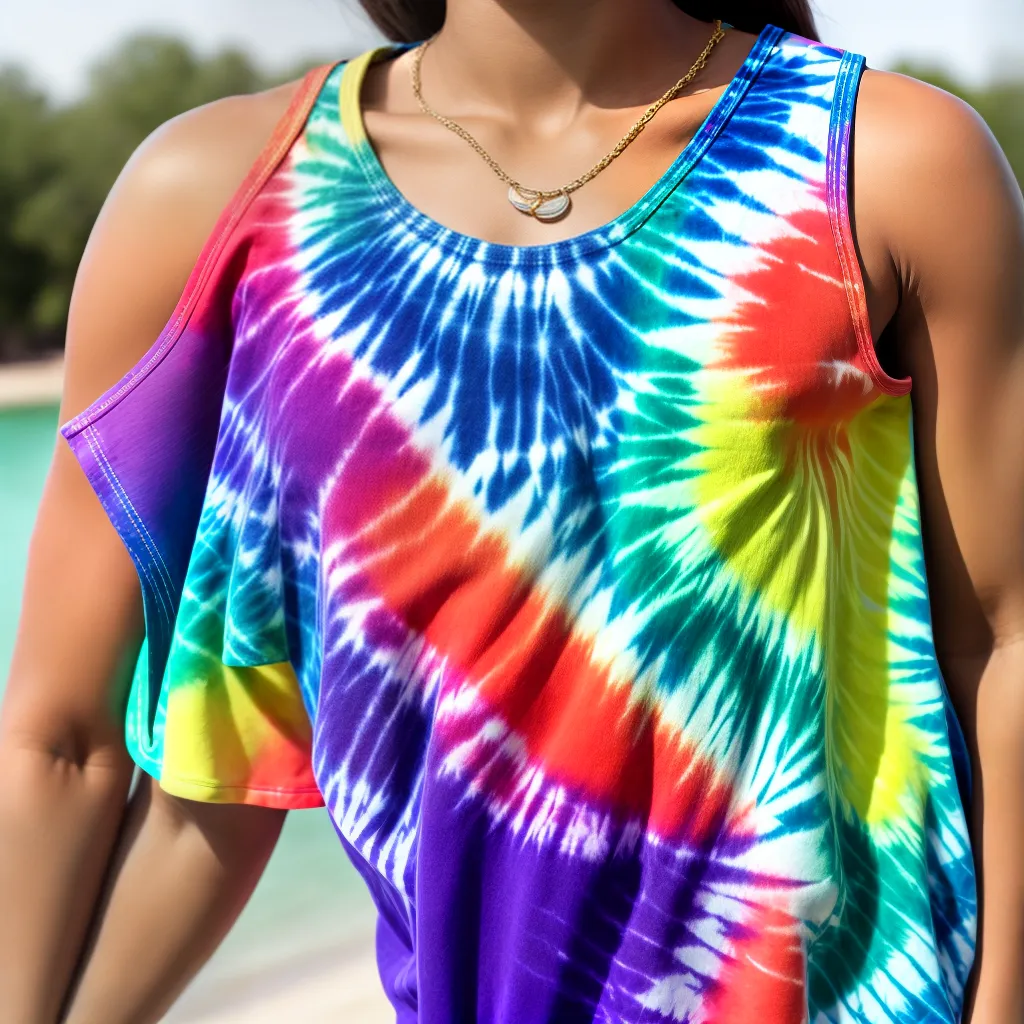 regata tie dye vibrante retro regata tie dye vibrante retro