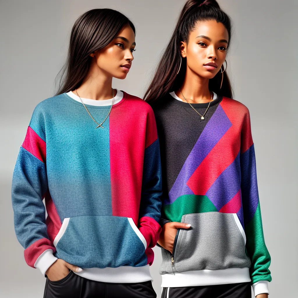 sweatshirt atleta design vibrante