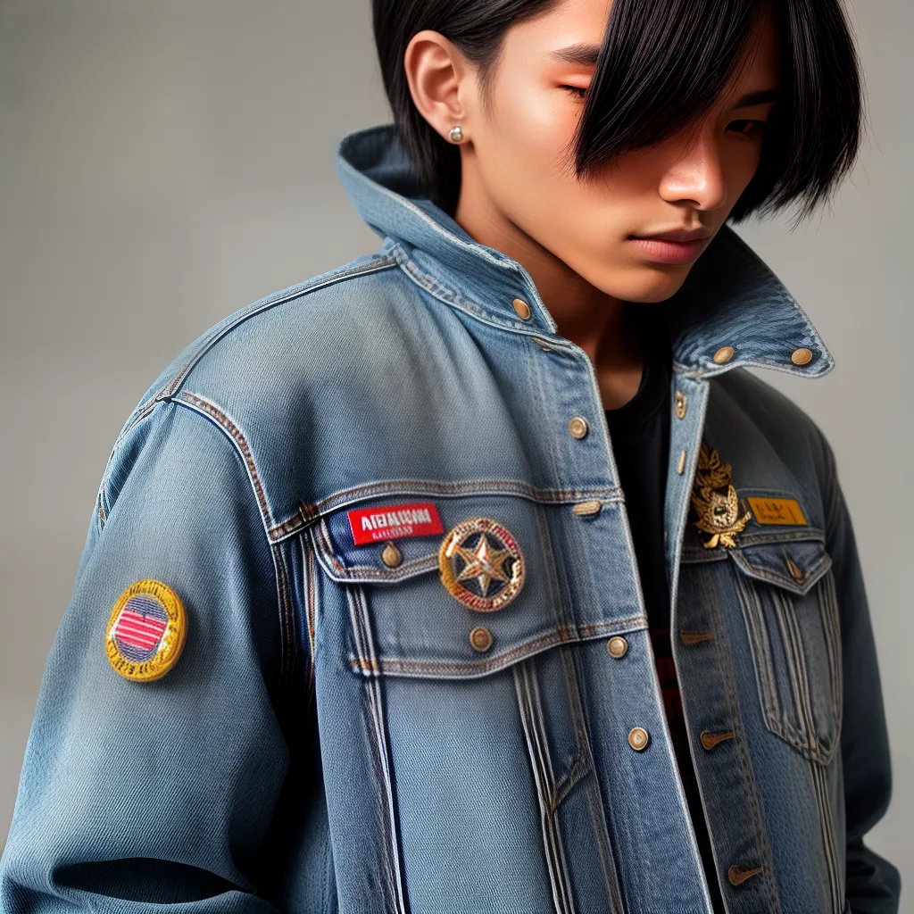 jaqueta jeans unissex patches pins jaqueta jeans unissex patches pins