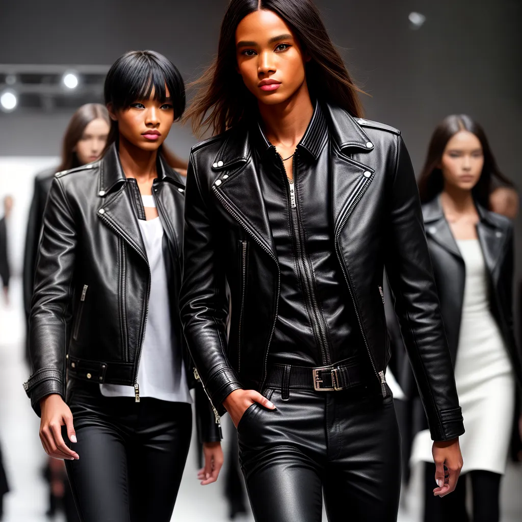 passarela modelos jaquetas iconicas
