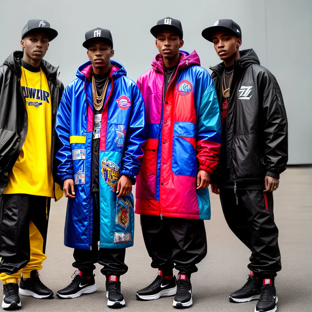 hip hop artistas jaquetas coloridas 2