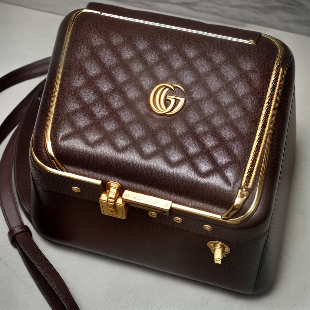 mala gucci luxo logo marmore
