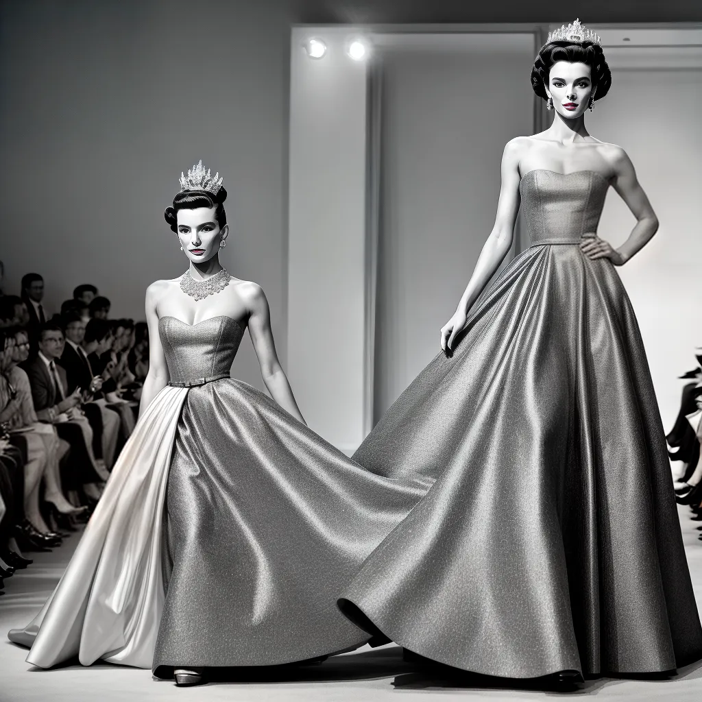 desfile 1950 glamour gown elegancia desfile 1950 glamour gown elegancia