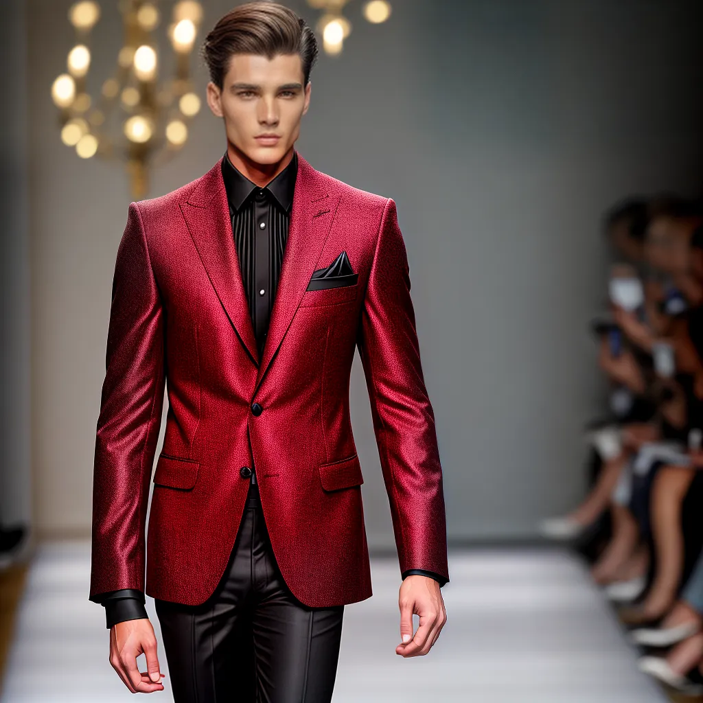 modelo masculino passarela ternos haute couture