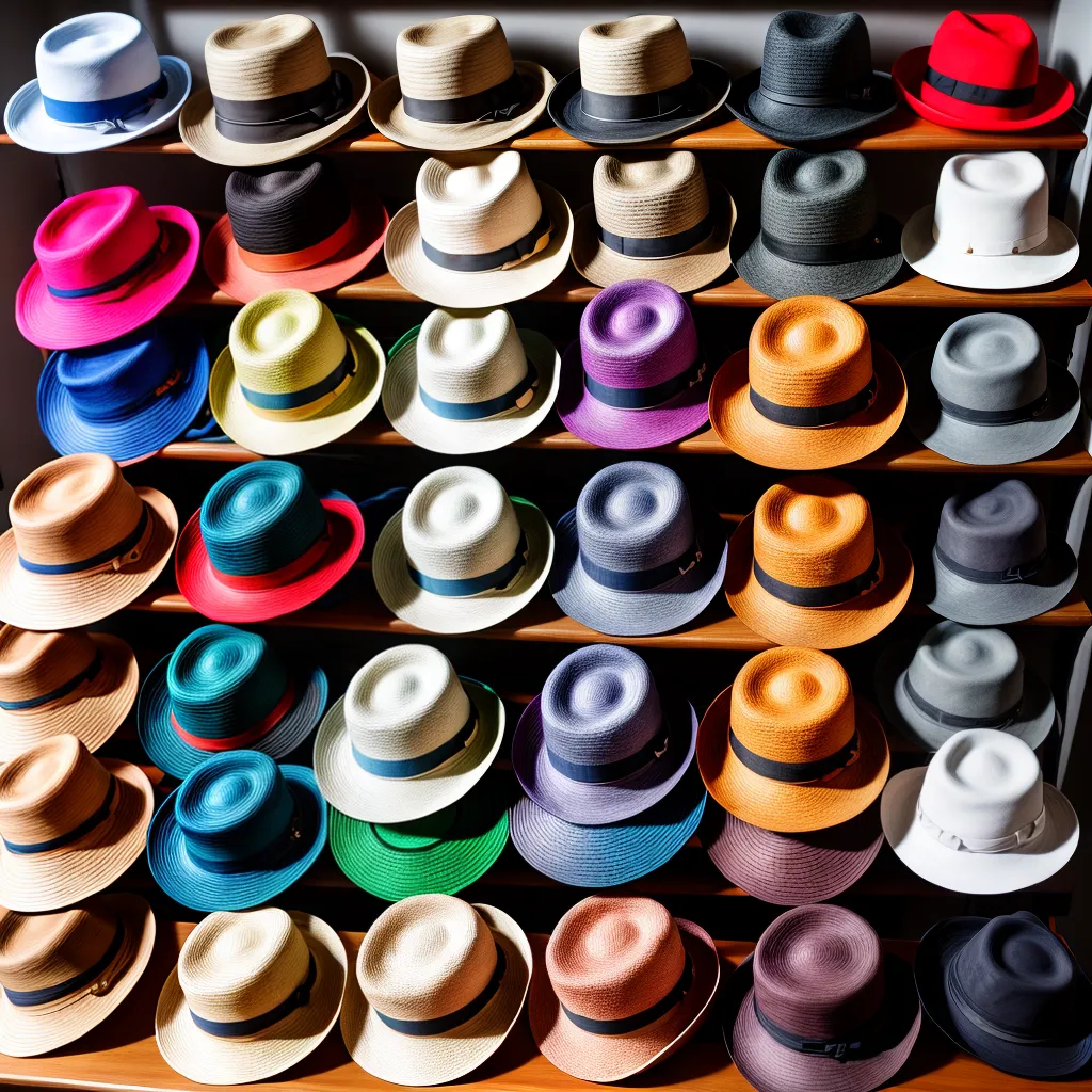 chapeus coloridos estacoes mesa