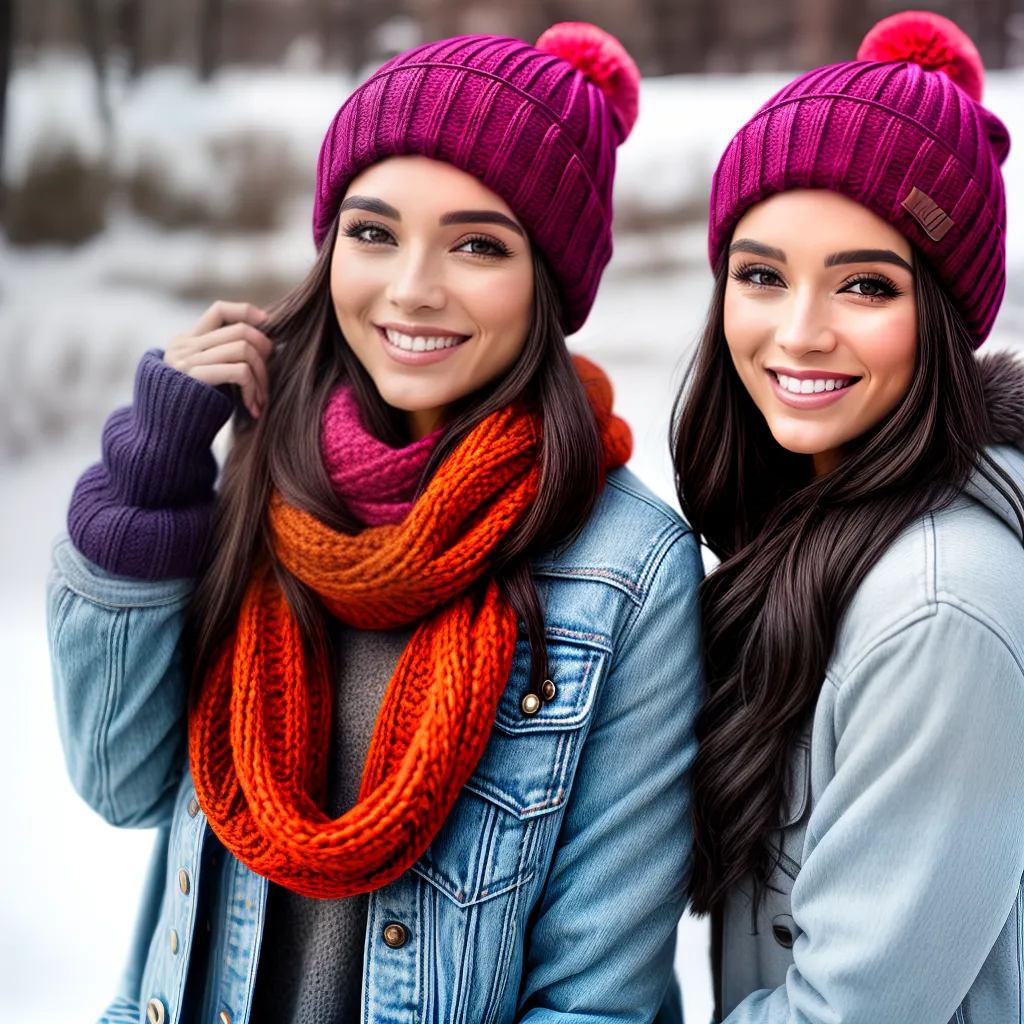 mulher estilosa beanie inverno