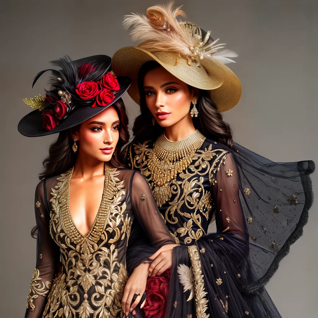 chapeus luxuosos detalhes