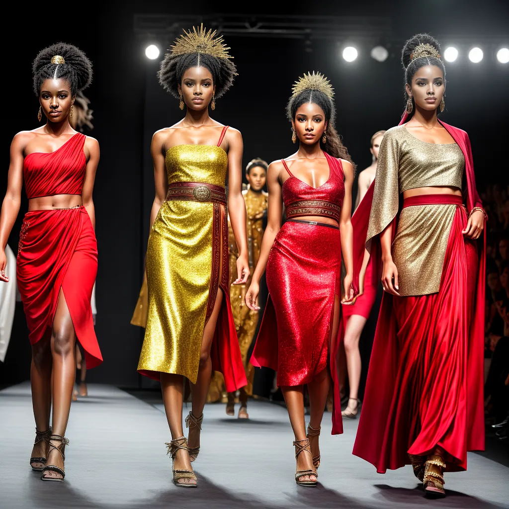 desfile moda toga fusion antigo moderno