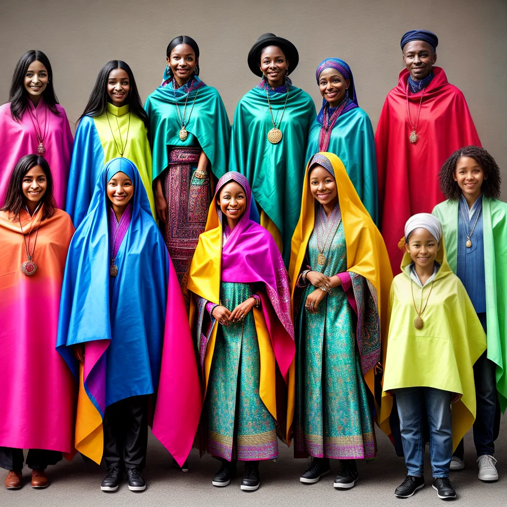 diversidade ponchos coloridos uniao diversidade ponchos coloridos uniao