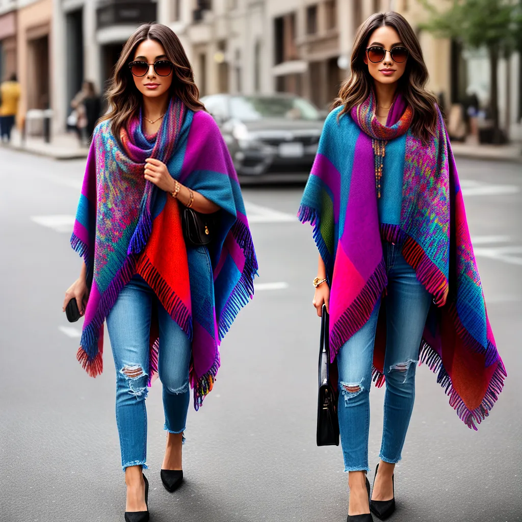 mulher estilosa poncho moda boho mulher estilosa poncho moda boho