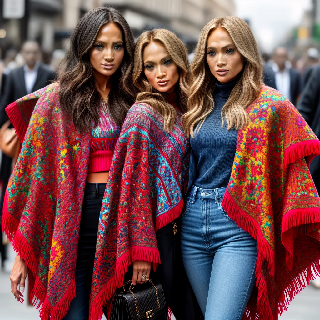 ponchos celebridades tendencia moda