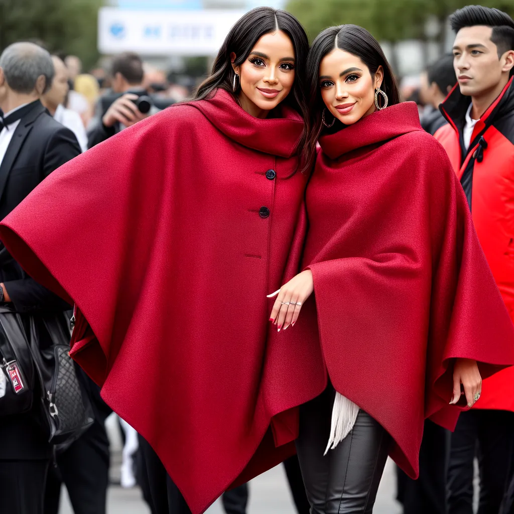 evento tapete vermelho celebridades ponchos estilosos 1