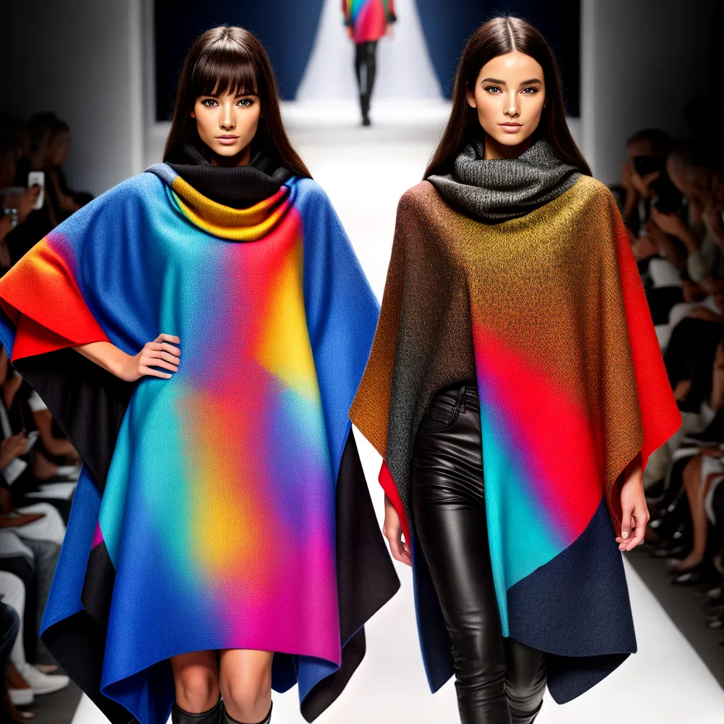 ponchos passarela moda reinvencao ponchos passarela moda reinvencao