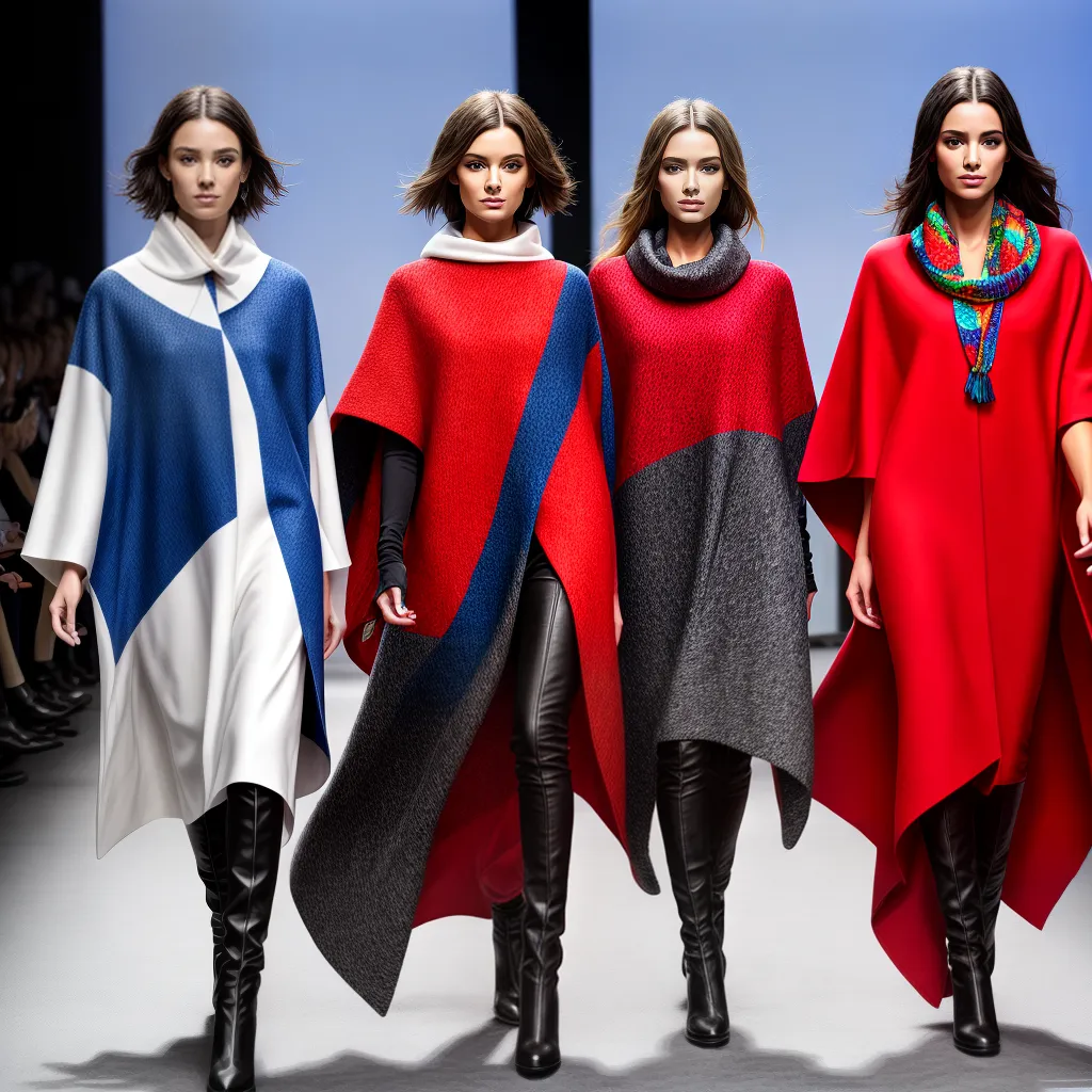 desfile ponchos reinventados modelos desfile ponchos reinventados modelos