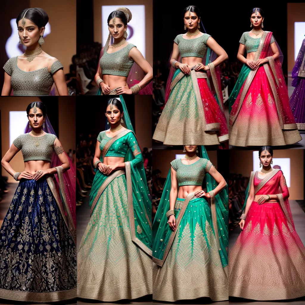 passarela lehenga moderno fusao heranca