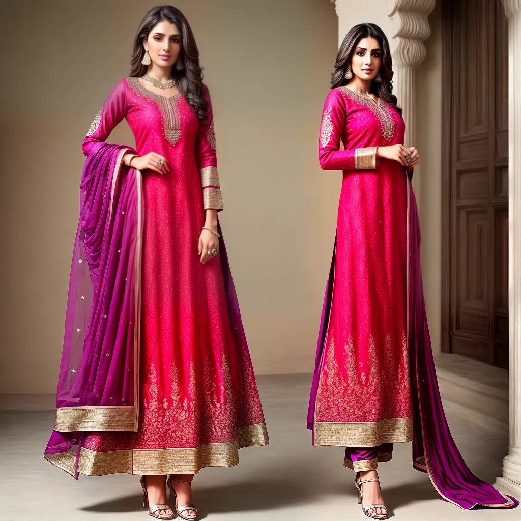 salwar kameez variedade cores estilos