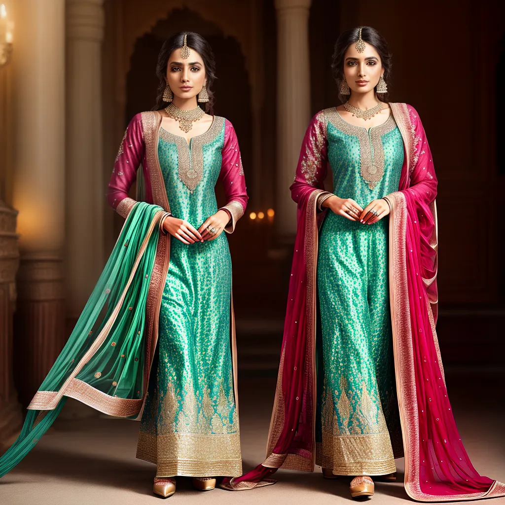 salwar kameez bordado elegante festivo
