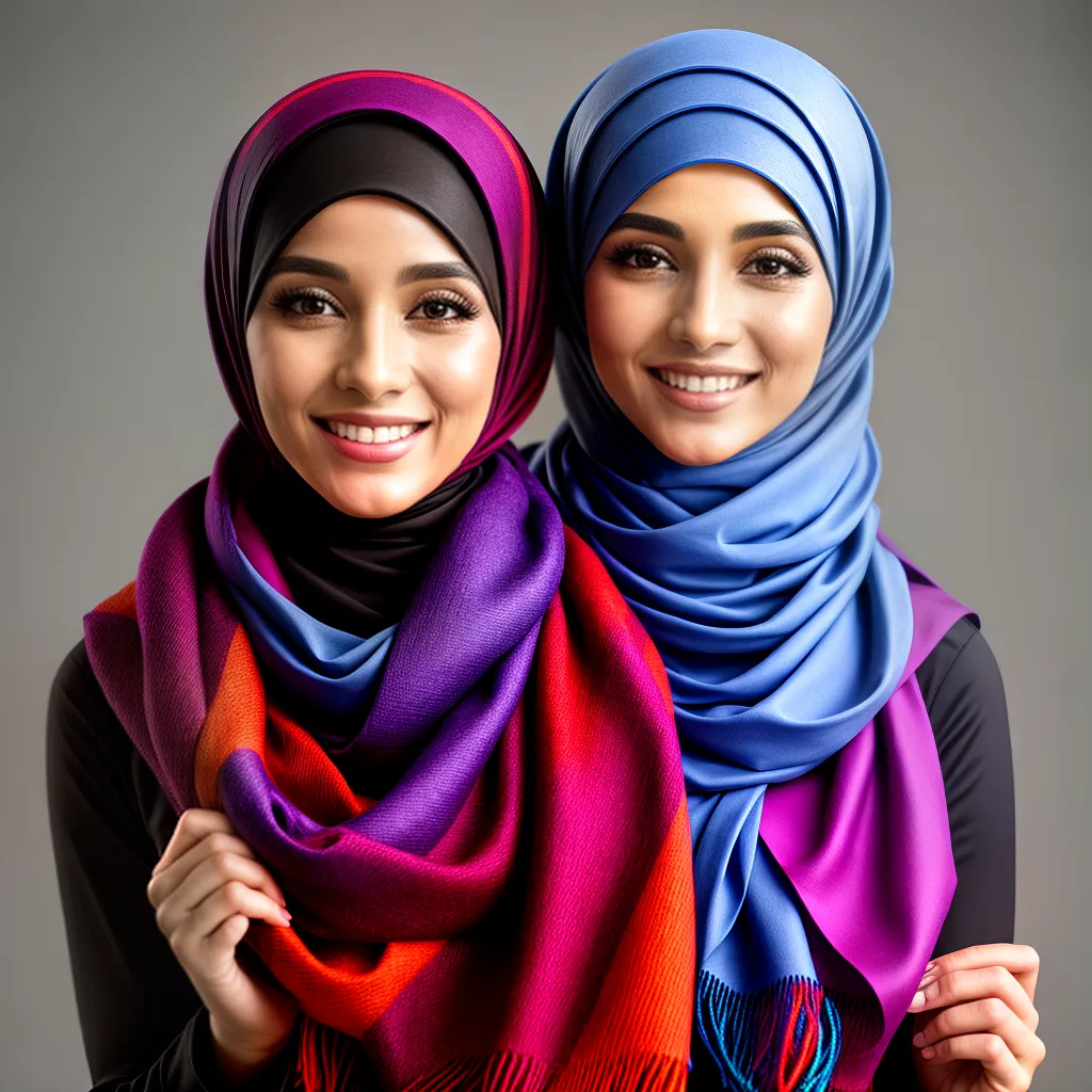 mulher hijab espelho estilos