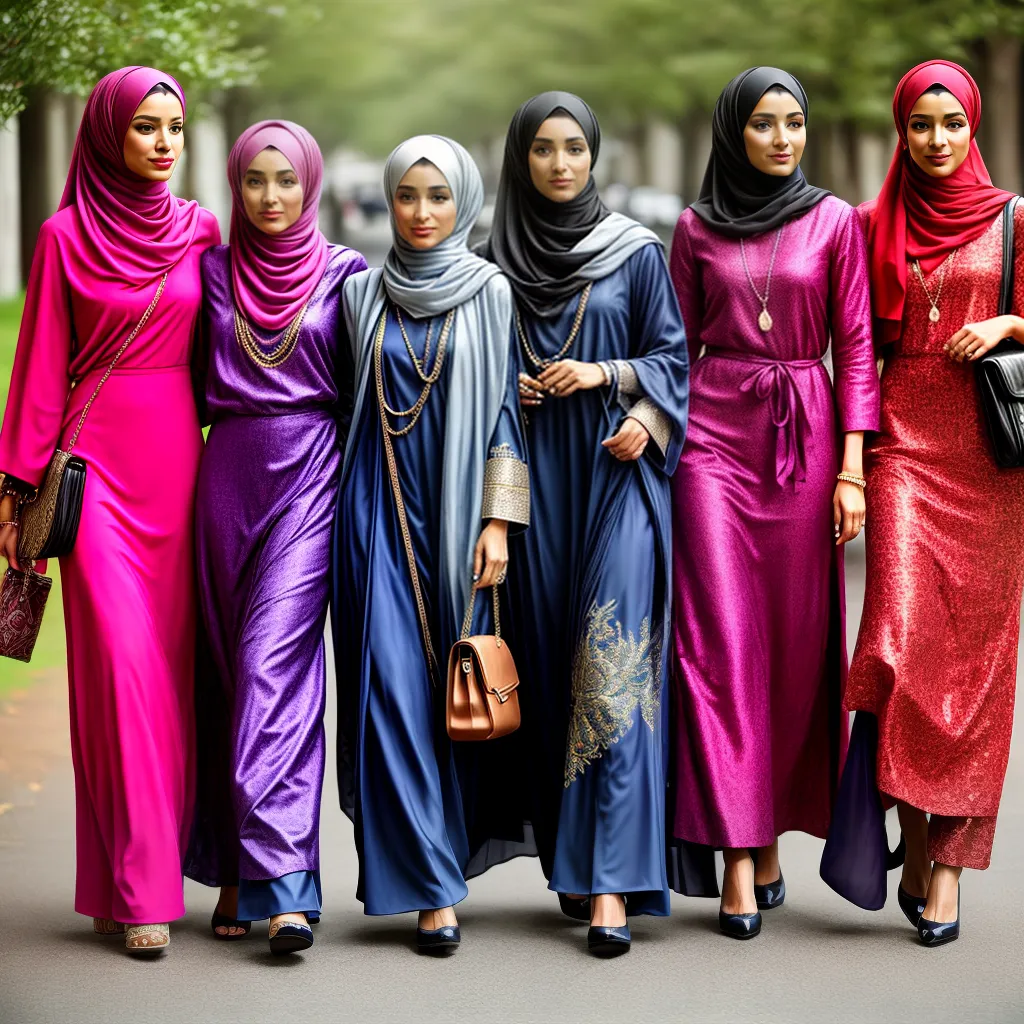 mulheres estilosas hijabs moda contemporanea
