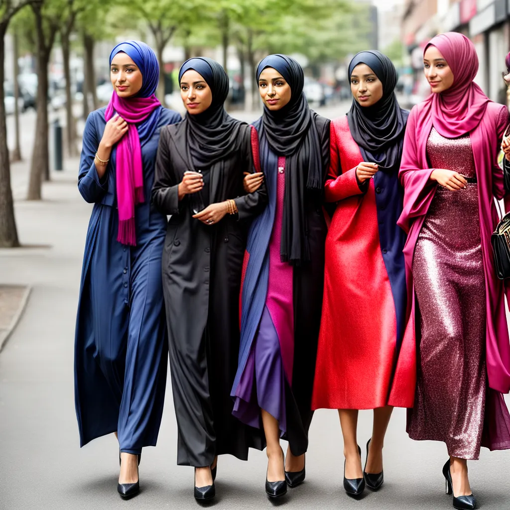 mulheres hijabs coloridos empoderamento