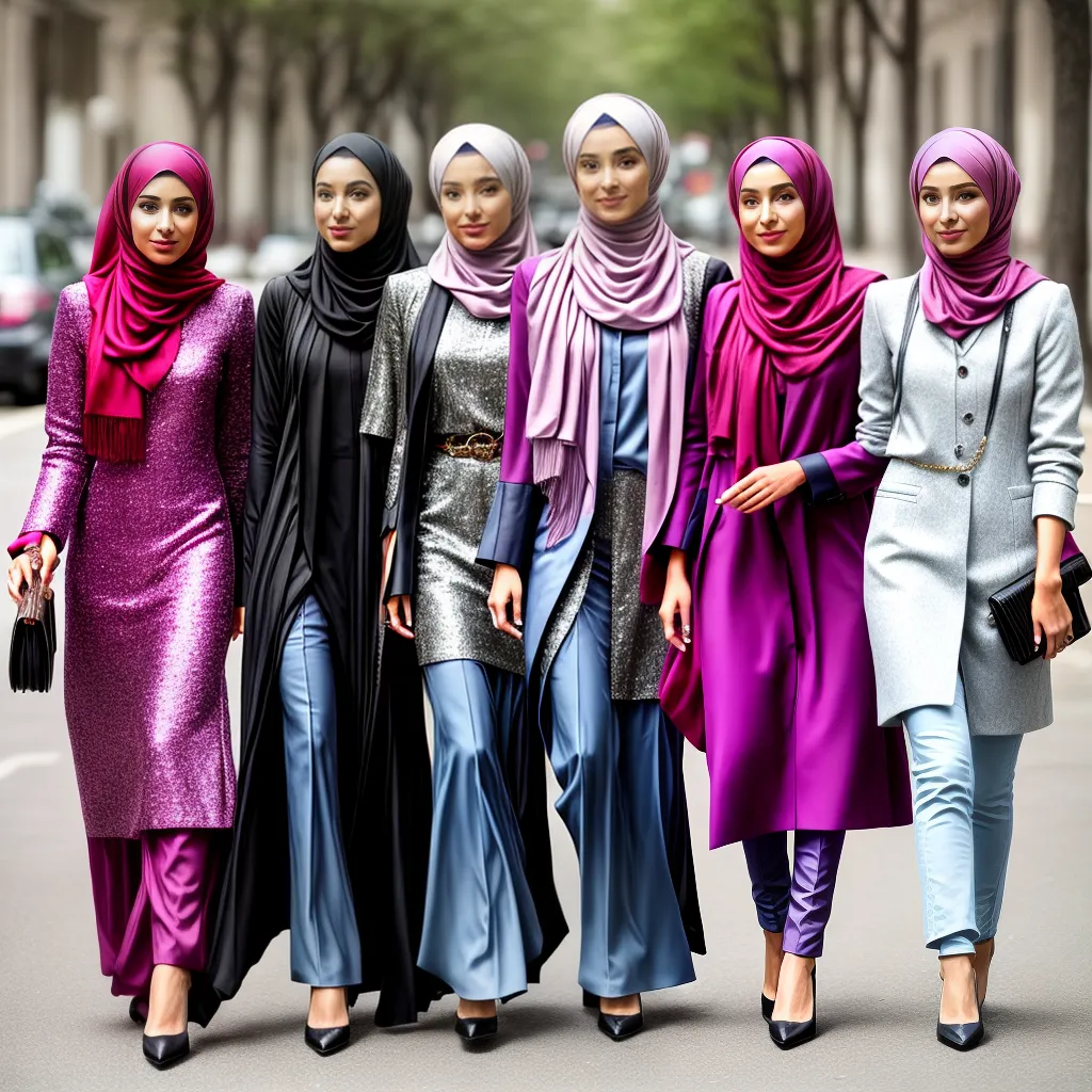 mulheres estilosas hijabs diversidade