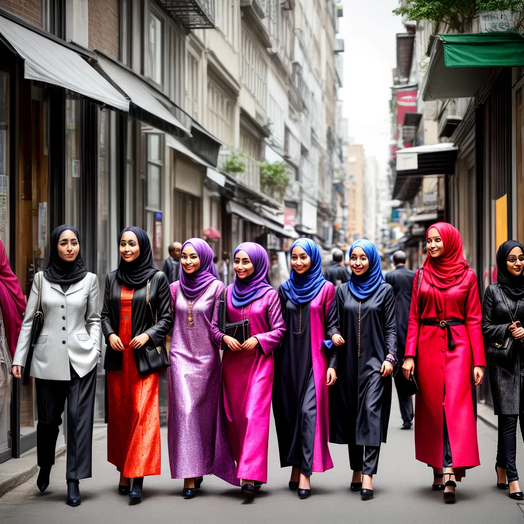 mulheres diversidade hijab moda cidade mulheres diversidade hijab moda cidade
