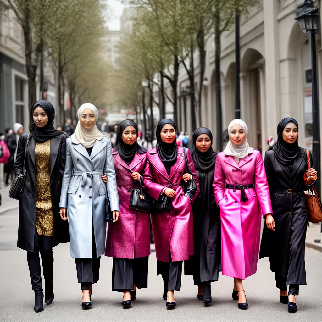 mulheres estilosas diversidade hijab moda mulheres estilosas diversidade hijab moda