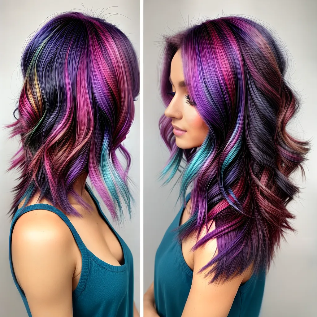 cabelo colorido ondas tendencia 2024 cabelo colorido ondas tendencia 2024
