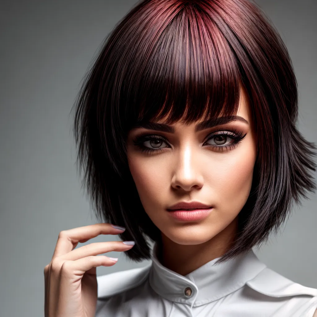 mulher corte franja moderno mulher corte franja moderno
