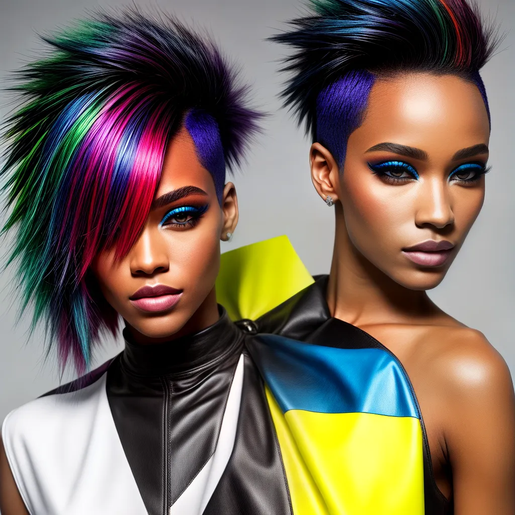 cabelo neon assimetrico 2024 cabelo neon assimetrico 2024