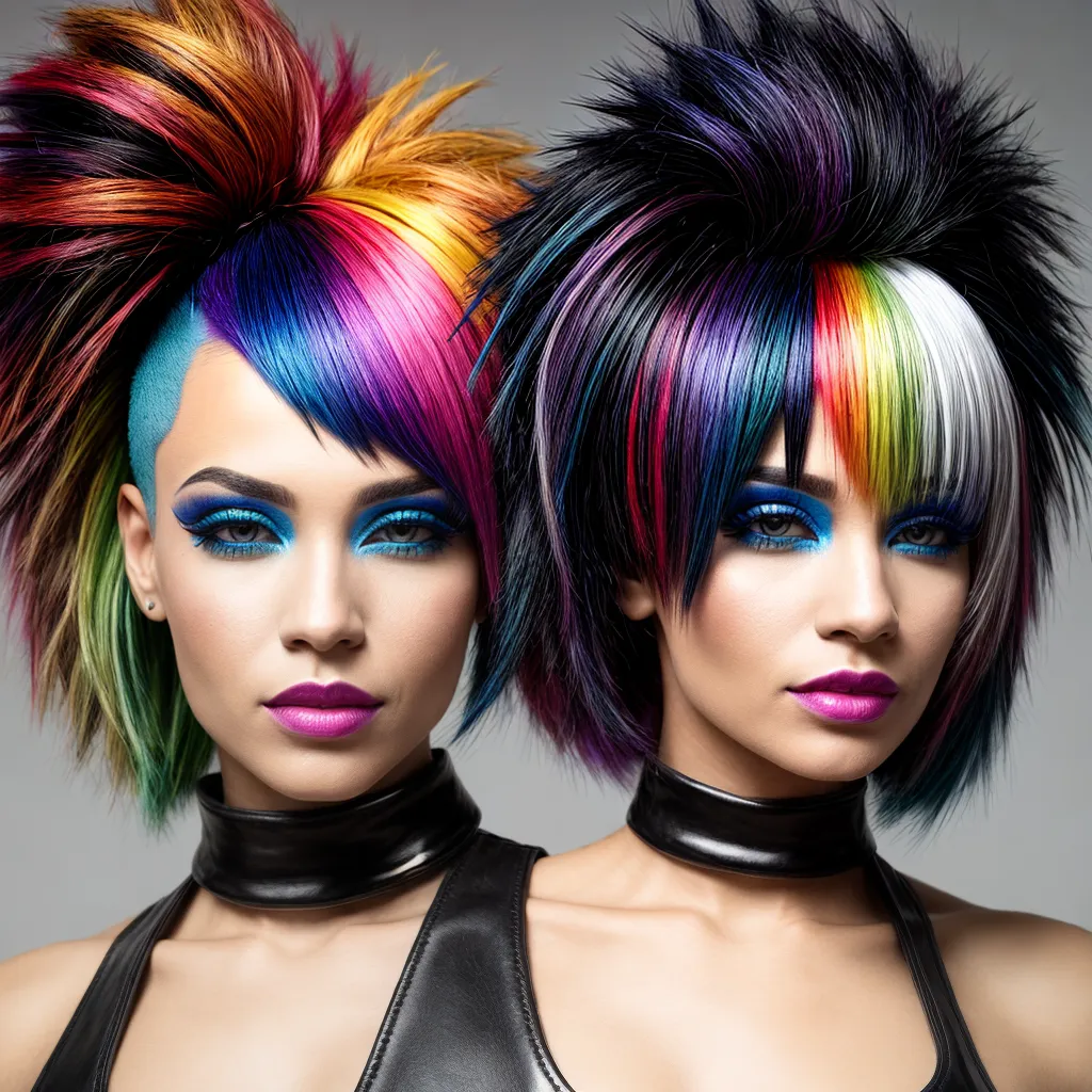 mulher cabelo neon estilo alternativo mulher cabelo neon estilo alternativo