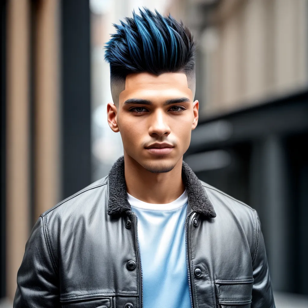 homem estiloso cabelo moderno urbano