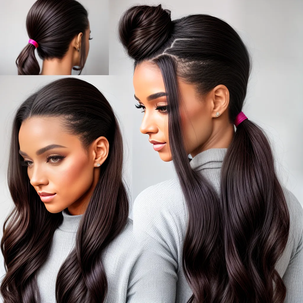 penteado rabo de cavalo torcido