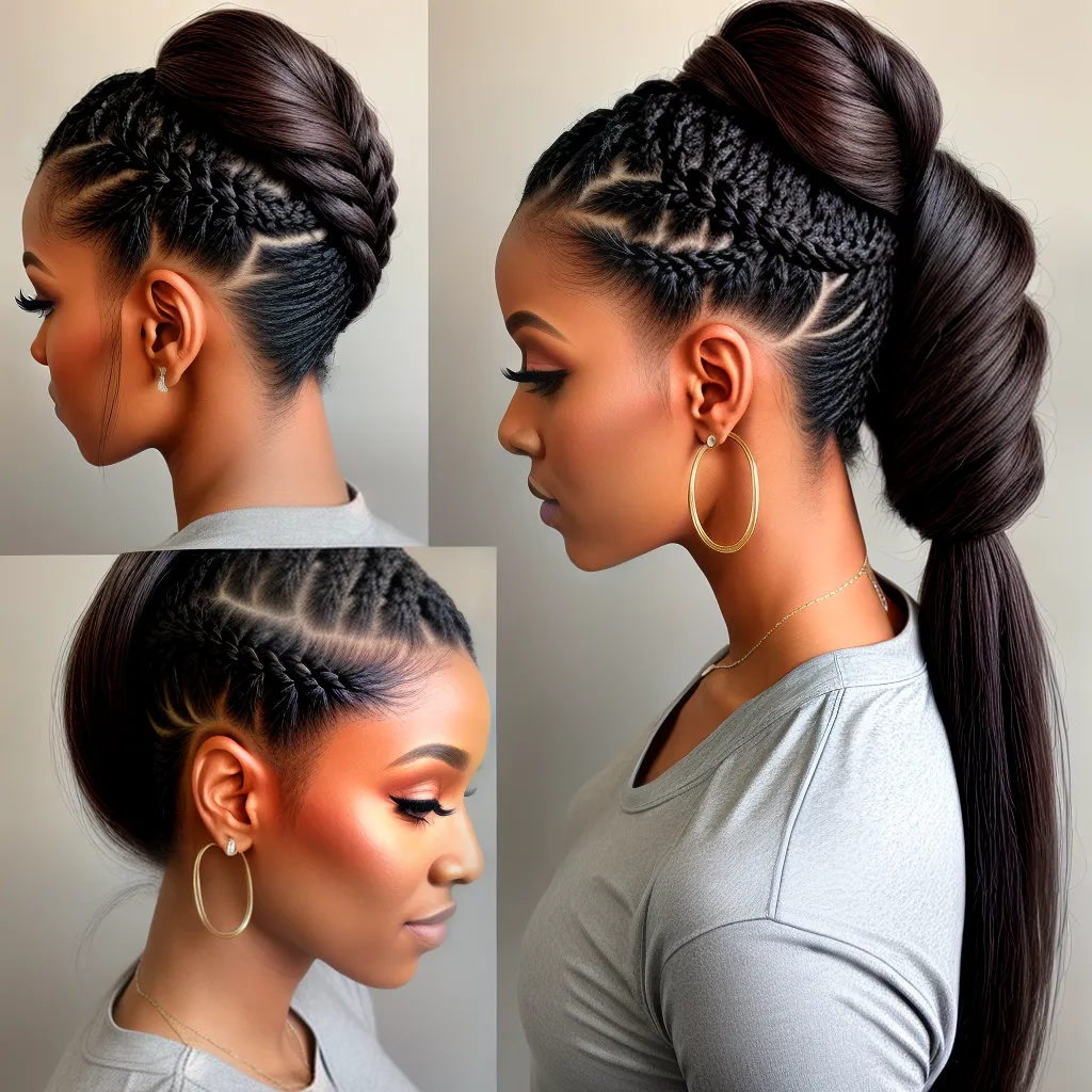 penteado rabo de cavalo torcido 1