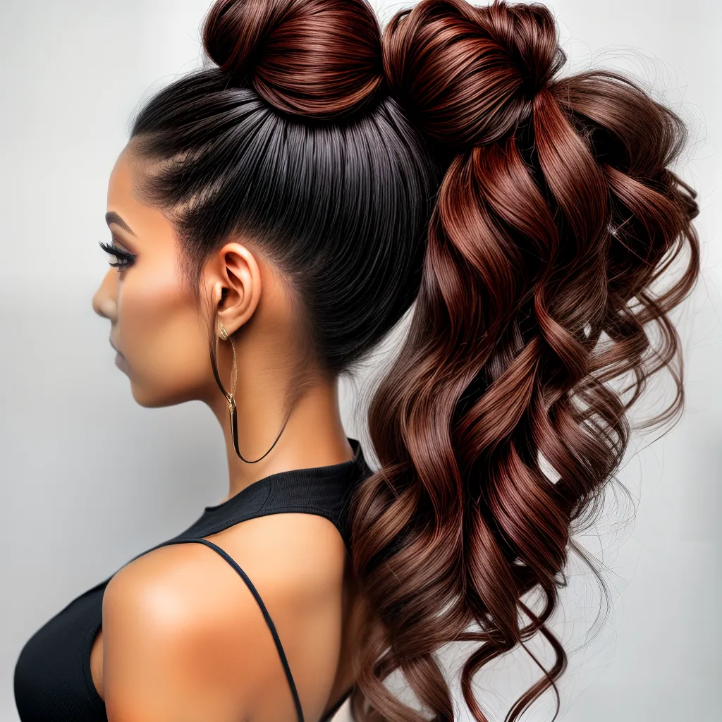 penteado torcido elegante