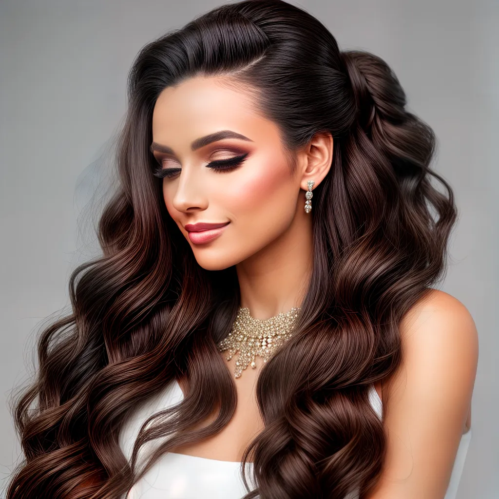 mulher penteado elegante flores evento mulher penteado elegante flores evento