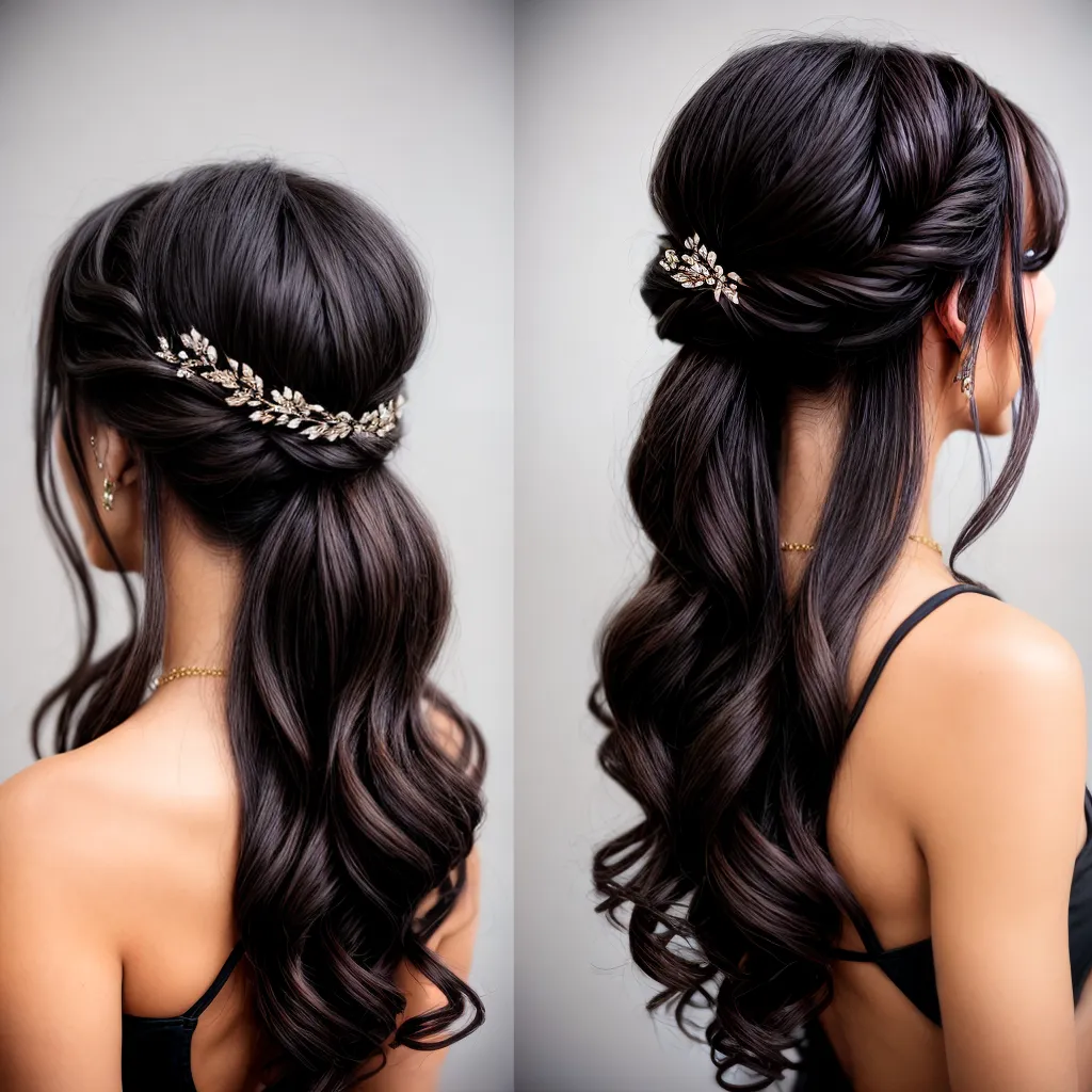 penteado festa mulher acessorios cabelo 1