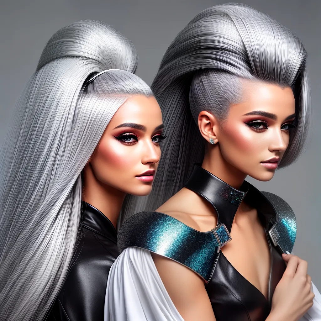 penteado futurista elegante 2024