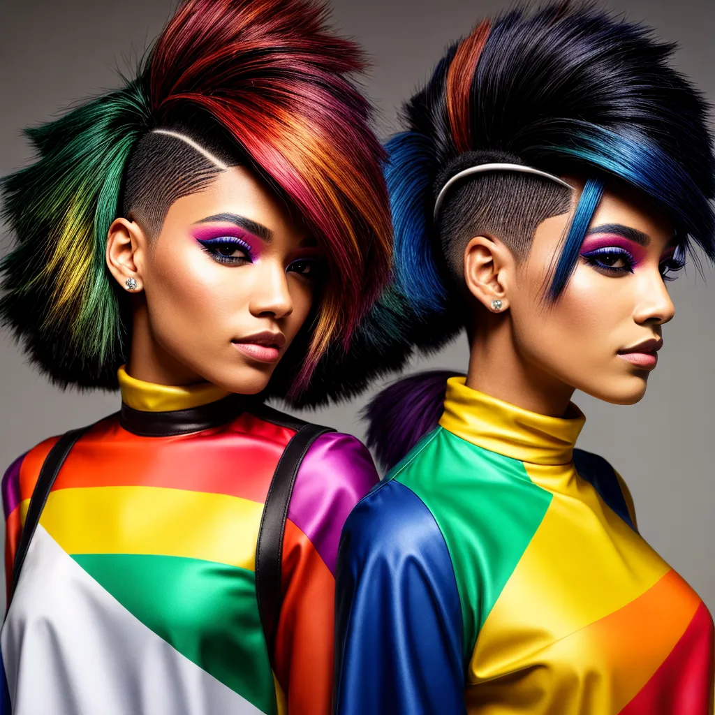 cabelo futurista 2024 bob assimetrico
