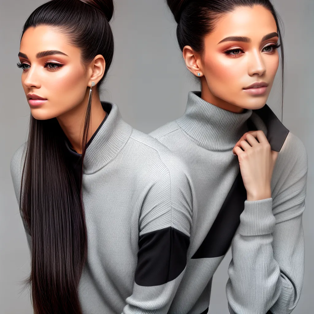 penteado chique 2024 bun simetrico