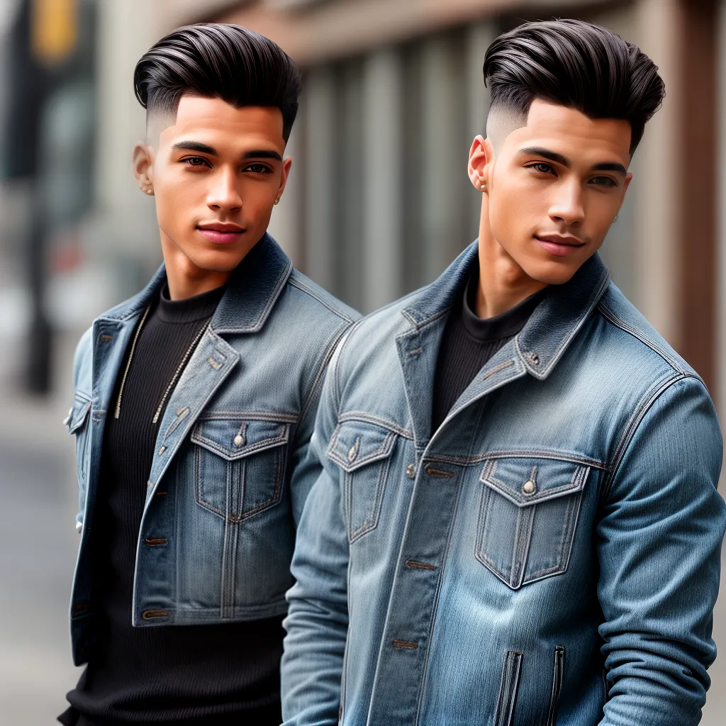 homem estiloso sorriso penteado moderno