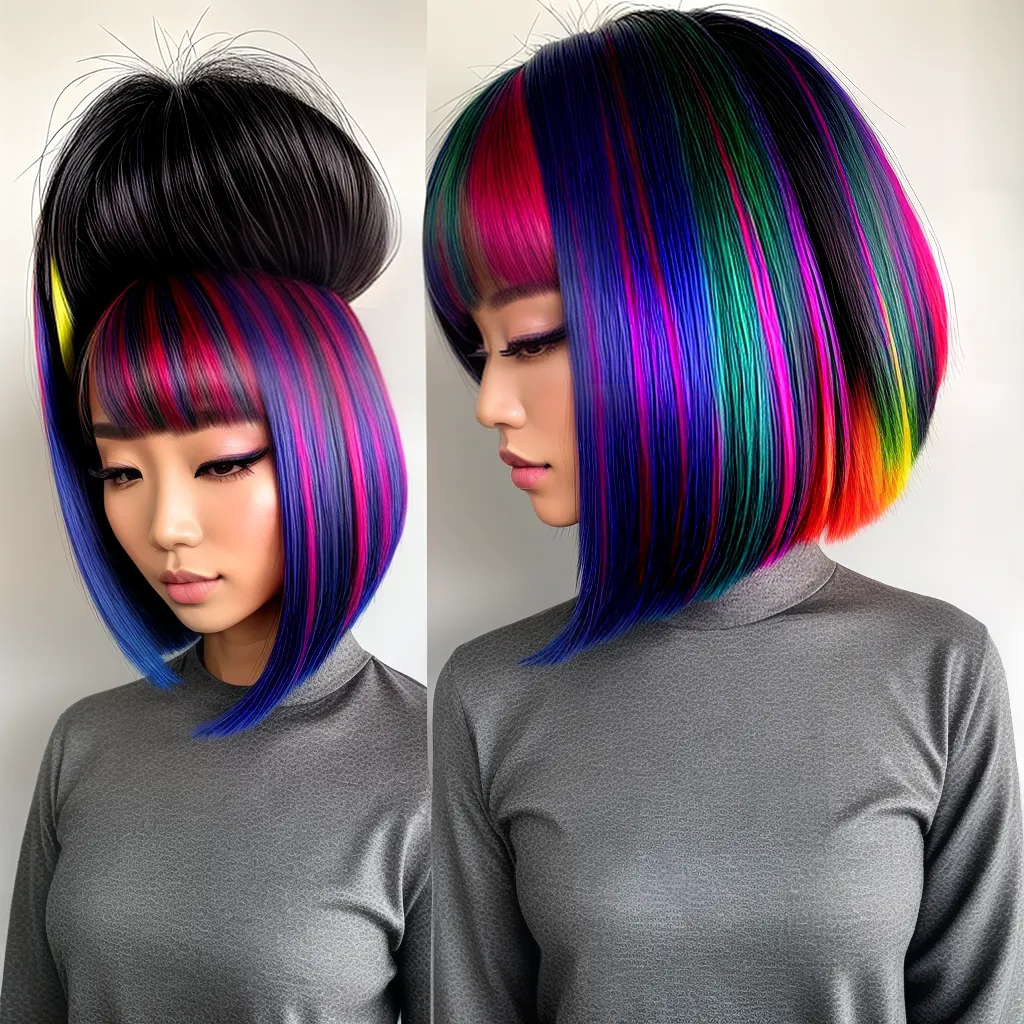 corte assimetrico neon acessorios japoneses corte assimetrico neon acessorios japoneses