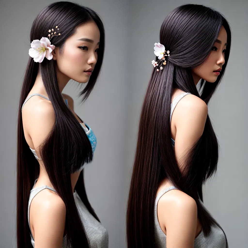 penteado asiatico moderno cerejeira