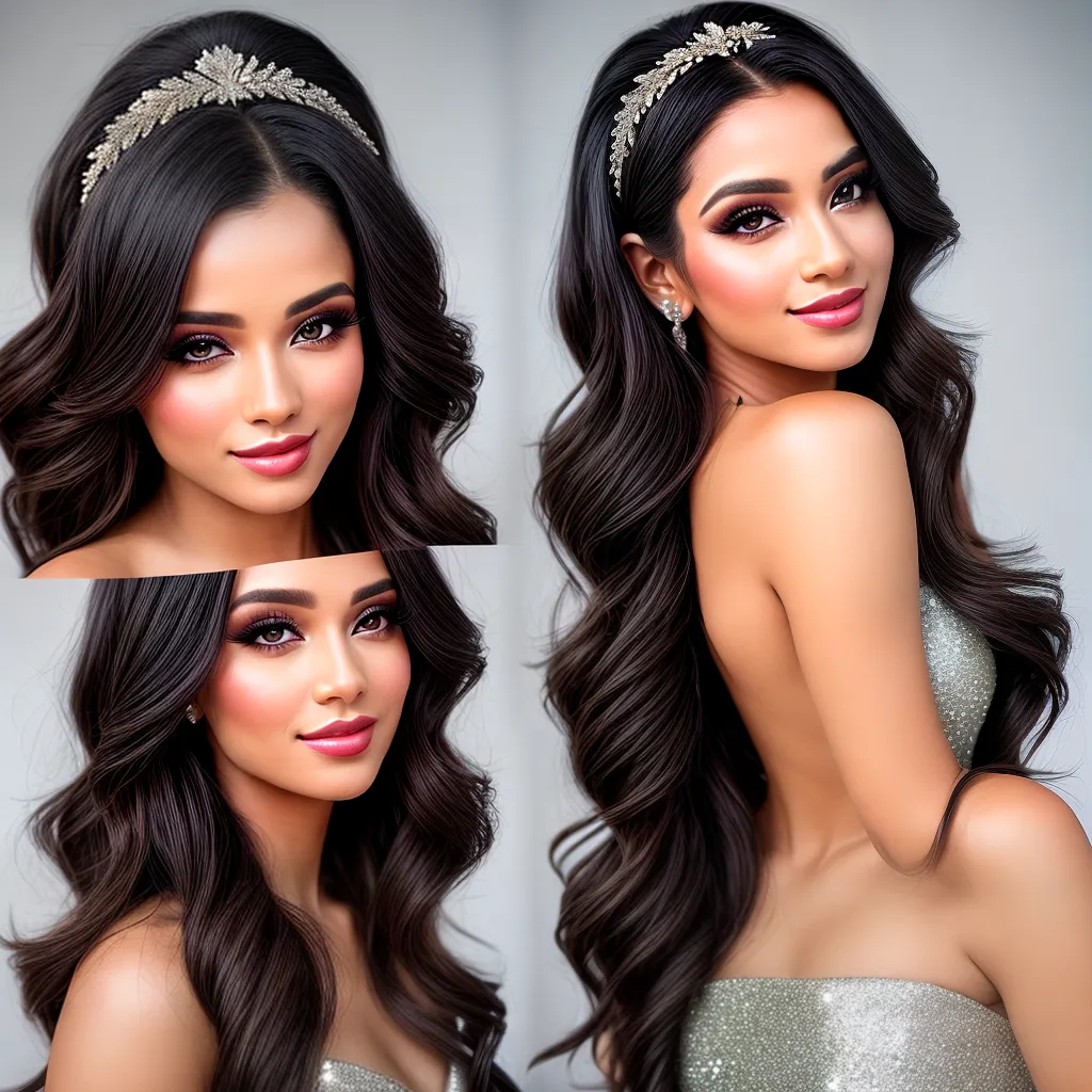 mulher penteado sofisticado glamour