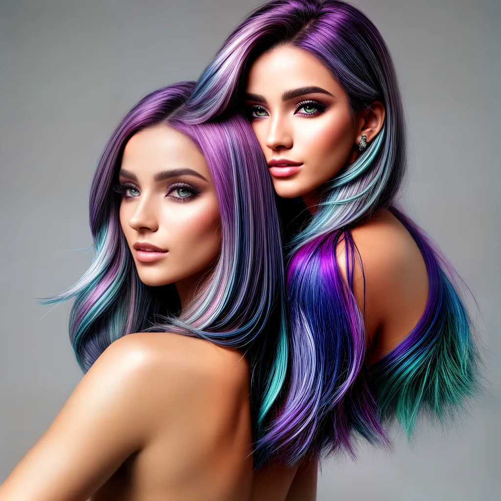 mulher cabelos luminosos mechas azul mulher cabelos luminosos mechas azul