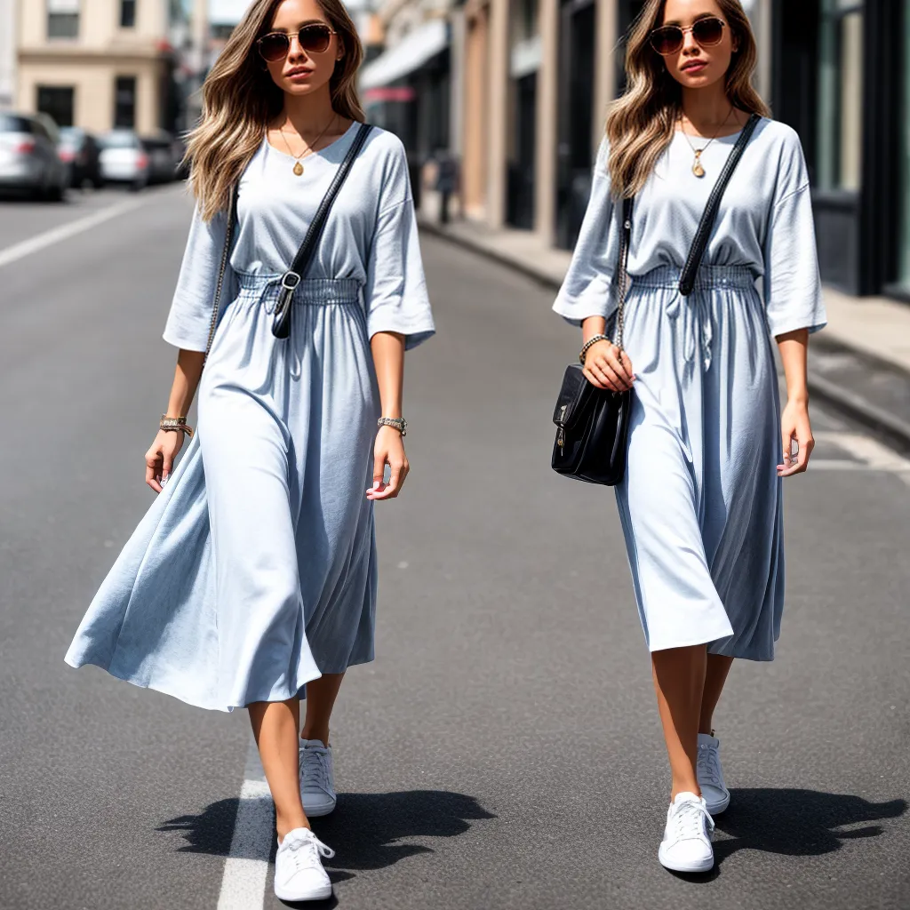 mulher rua elegancia casual 2024