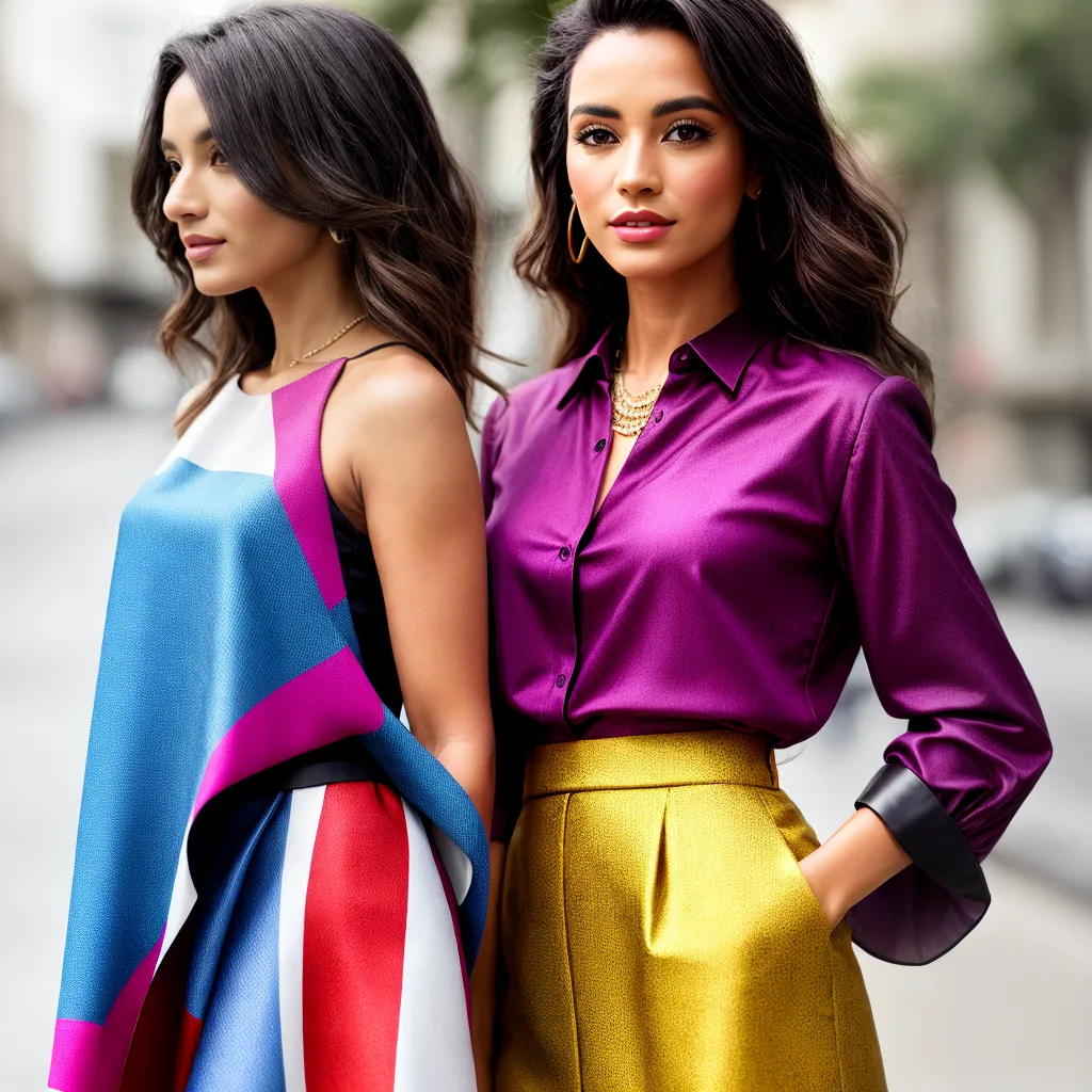 blusas geometricas coloridas ousadas