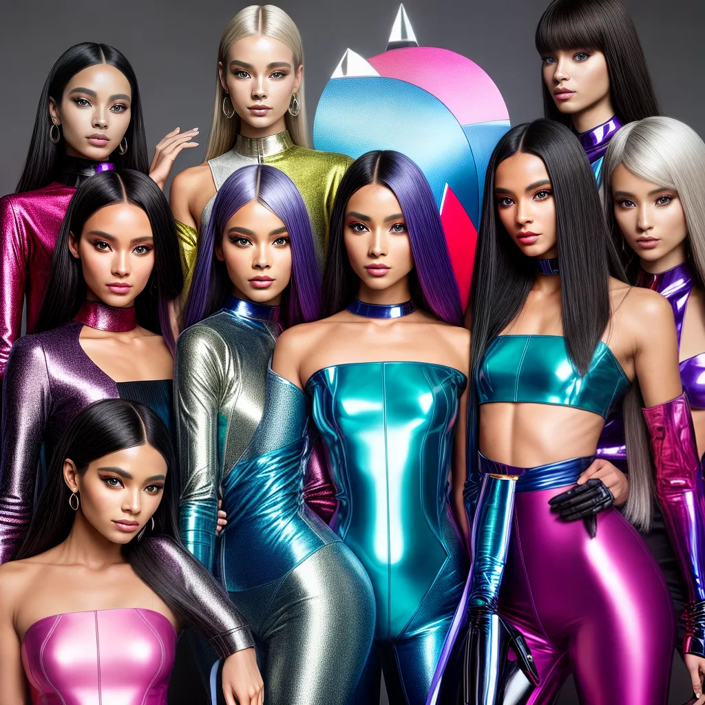 moda futurista blusas metalicas 2024